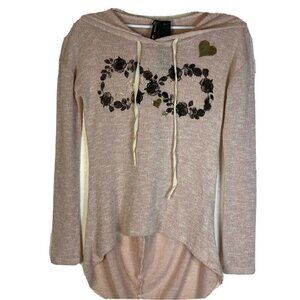 Maternity Jessie & J NWT Pink Lightweight Sweater Knit Hoodie